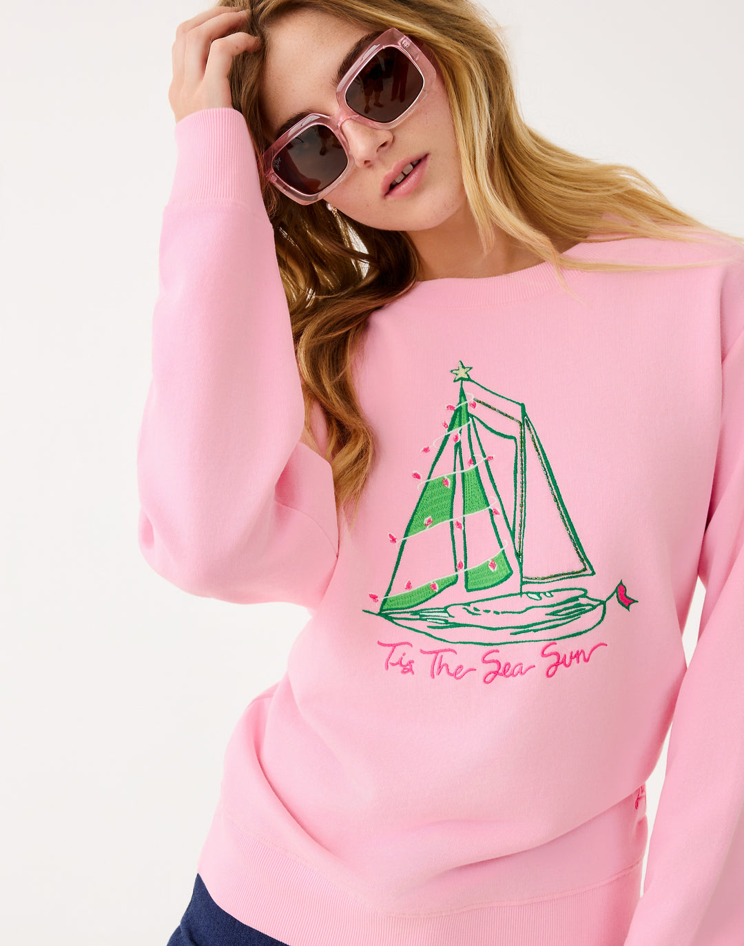 Ballad Long Sleeve Sweats - Multi Holiday Party