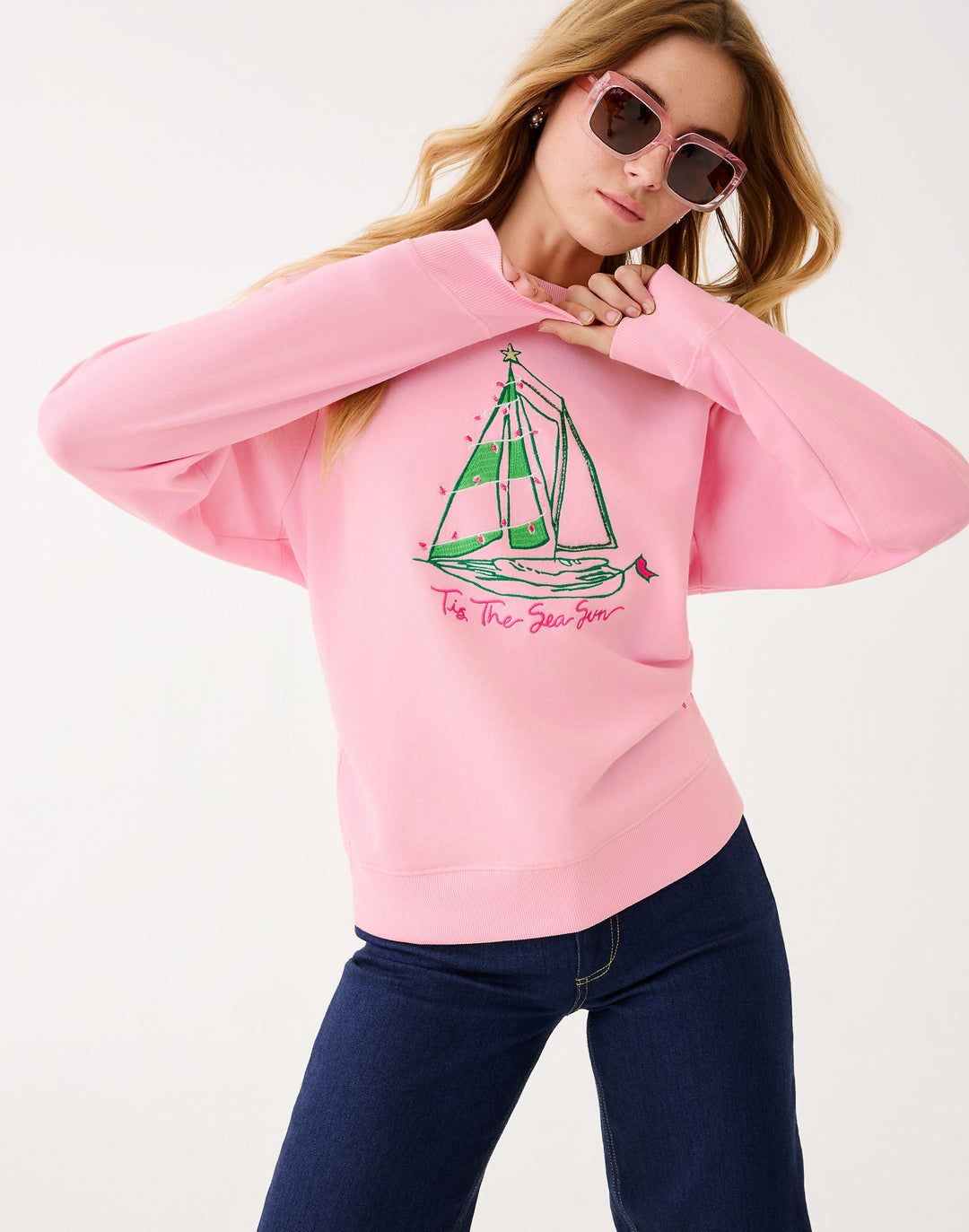 Ballad Long Sleeve Sweats - Multi Holiday Party