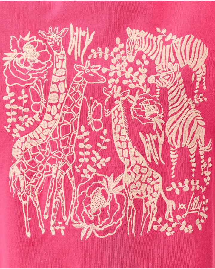 Ballad Long Sleeve Sweatshirt - Pink Aster Safari