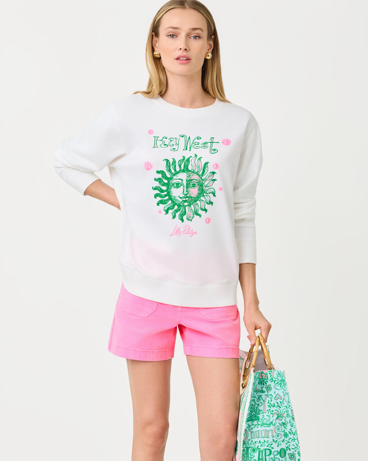 Ballad Cotton Sweatshirt - Resort White Key West