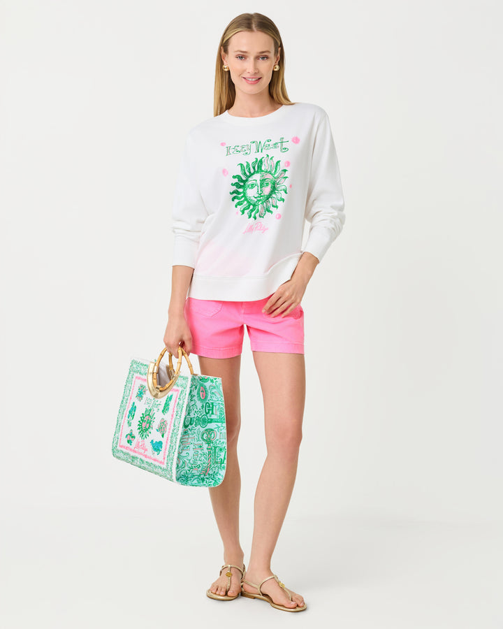 Ballad Cotton Sweatshirt - Resort White Key West