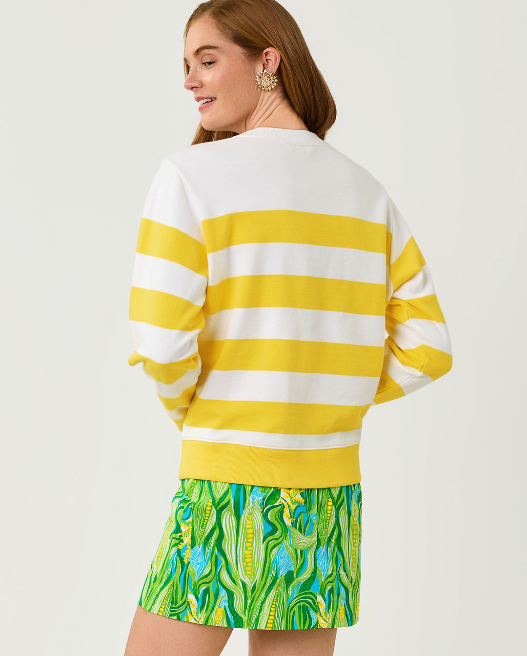 Ballad Long Sleeve Sweatshirt - Multi Sweet Corn Embroidery