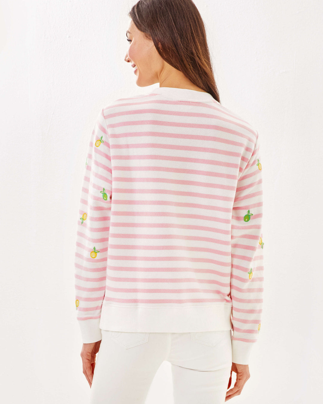 Ballad Long Sleeve Sweatshirt - Pink Muse x Resort White Make Limeade