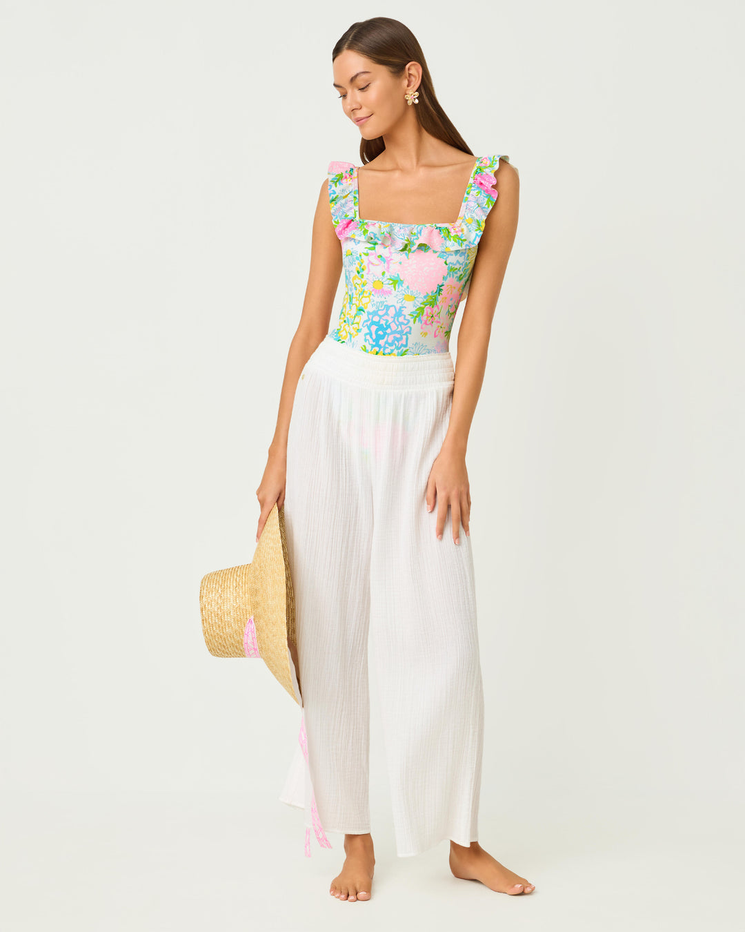 Aemma Ruffle One Piece - Multi Lilly Garden