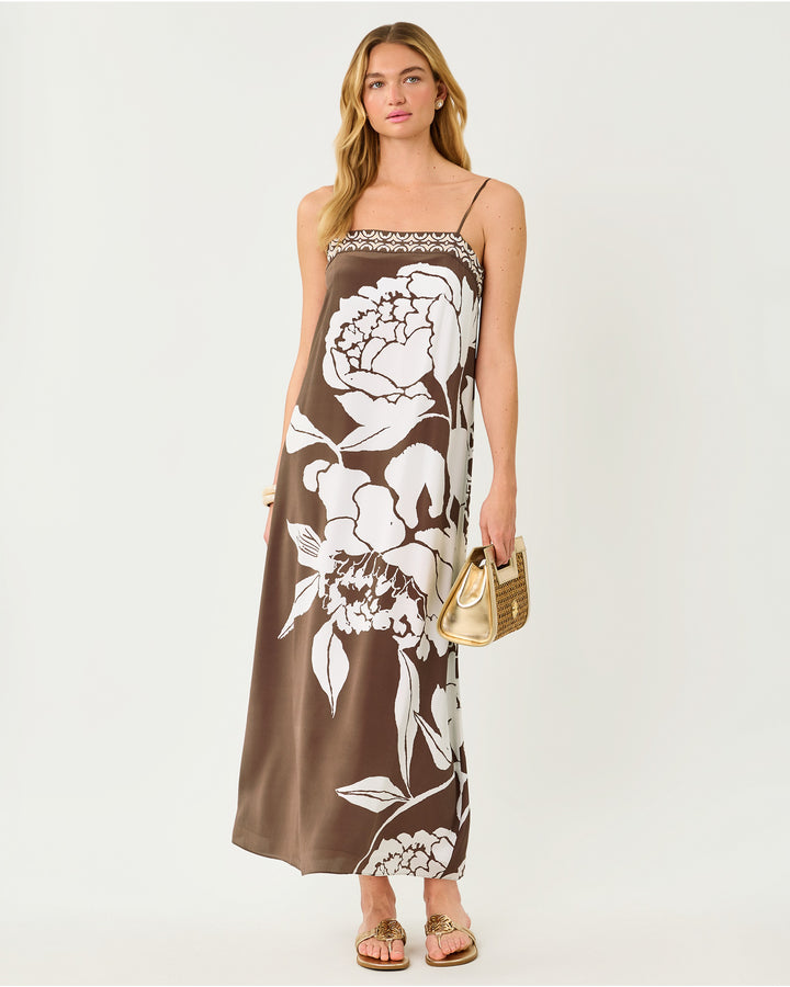 Jesslyn Silk Maxi Slip Dress - Coco Beach Oversized Marni