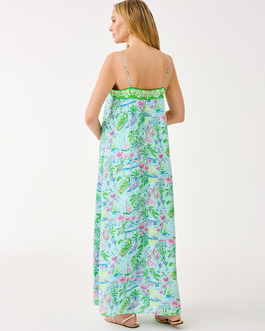 Amalfi Silk Maxi Dress