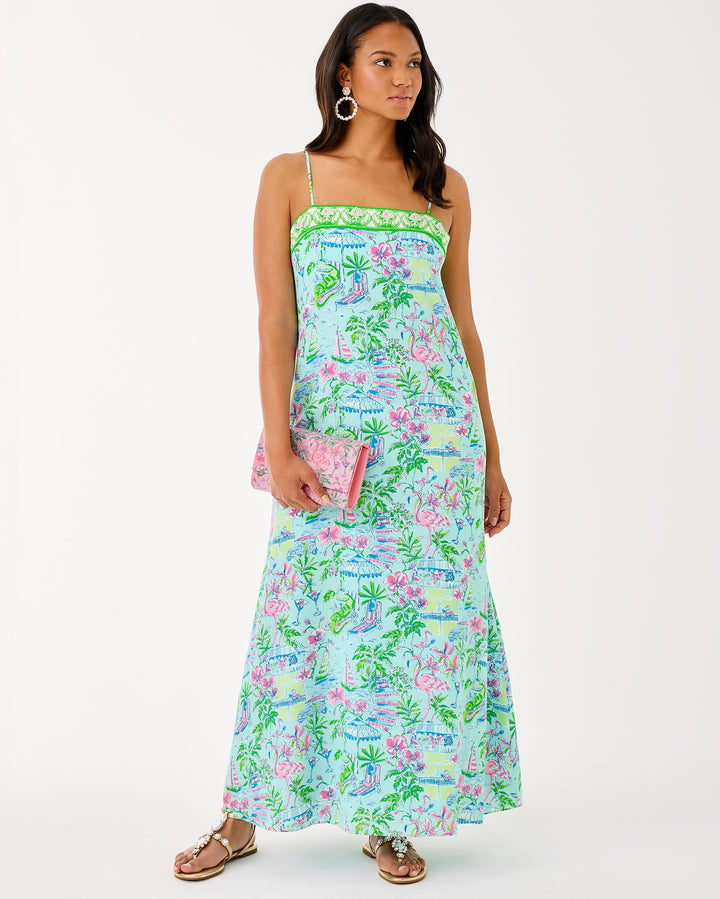 Amalfi Silk Maxi Dress