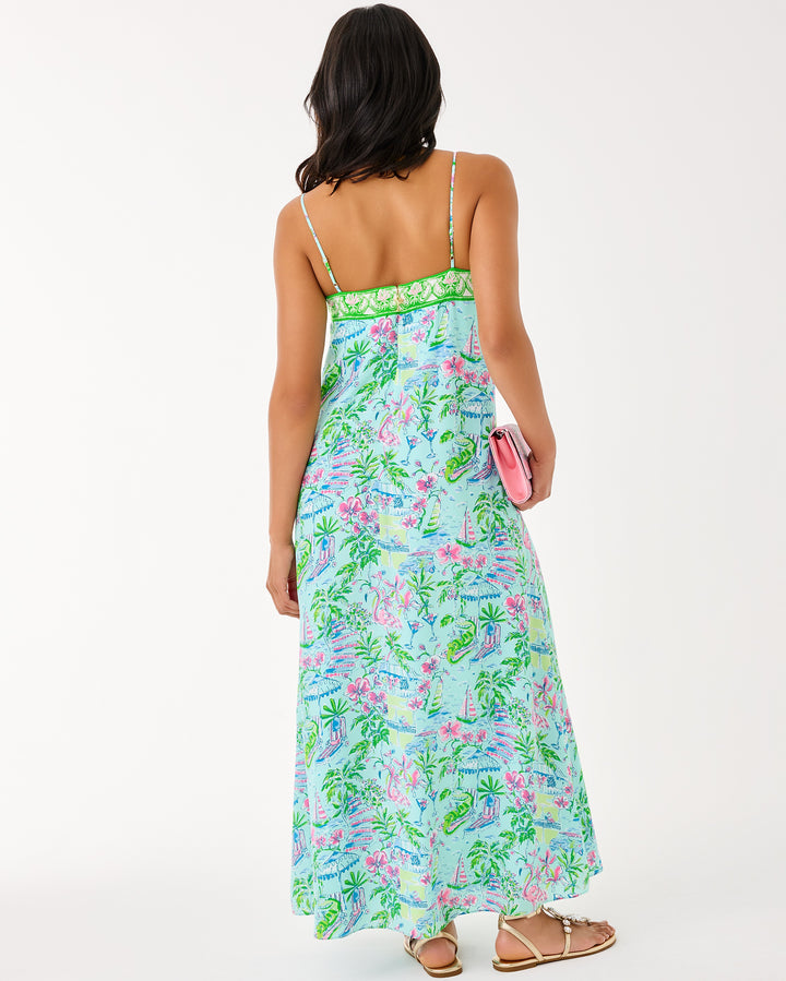 Amalfi Silk Maxi Dress