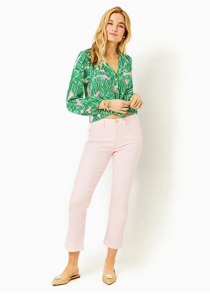 Annet High Rise Crop Flare Pant