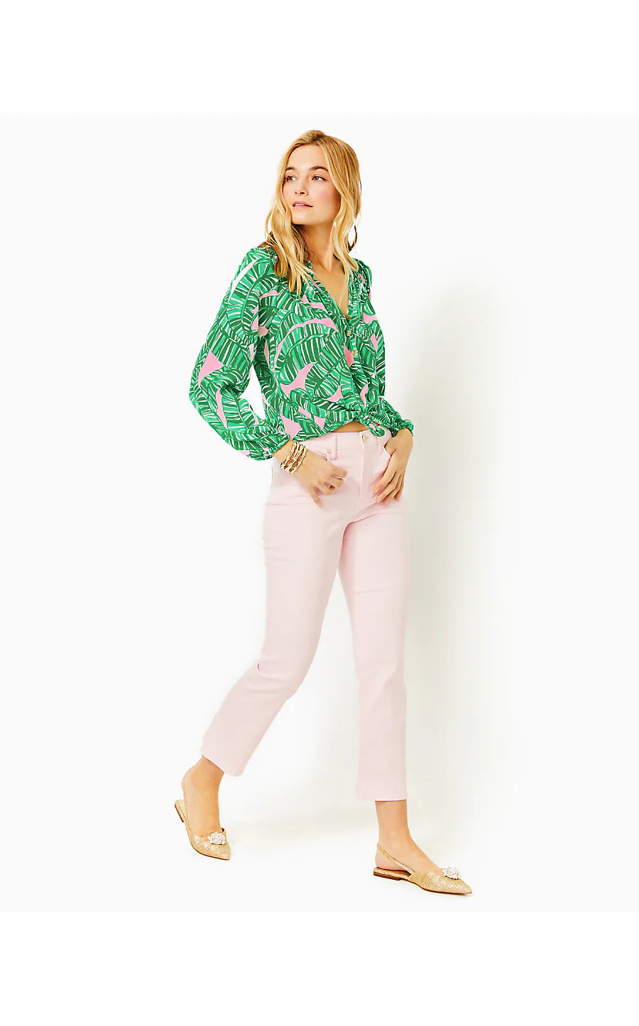 Annet High Rise Crop Flare Pant