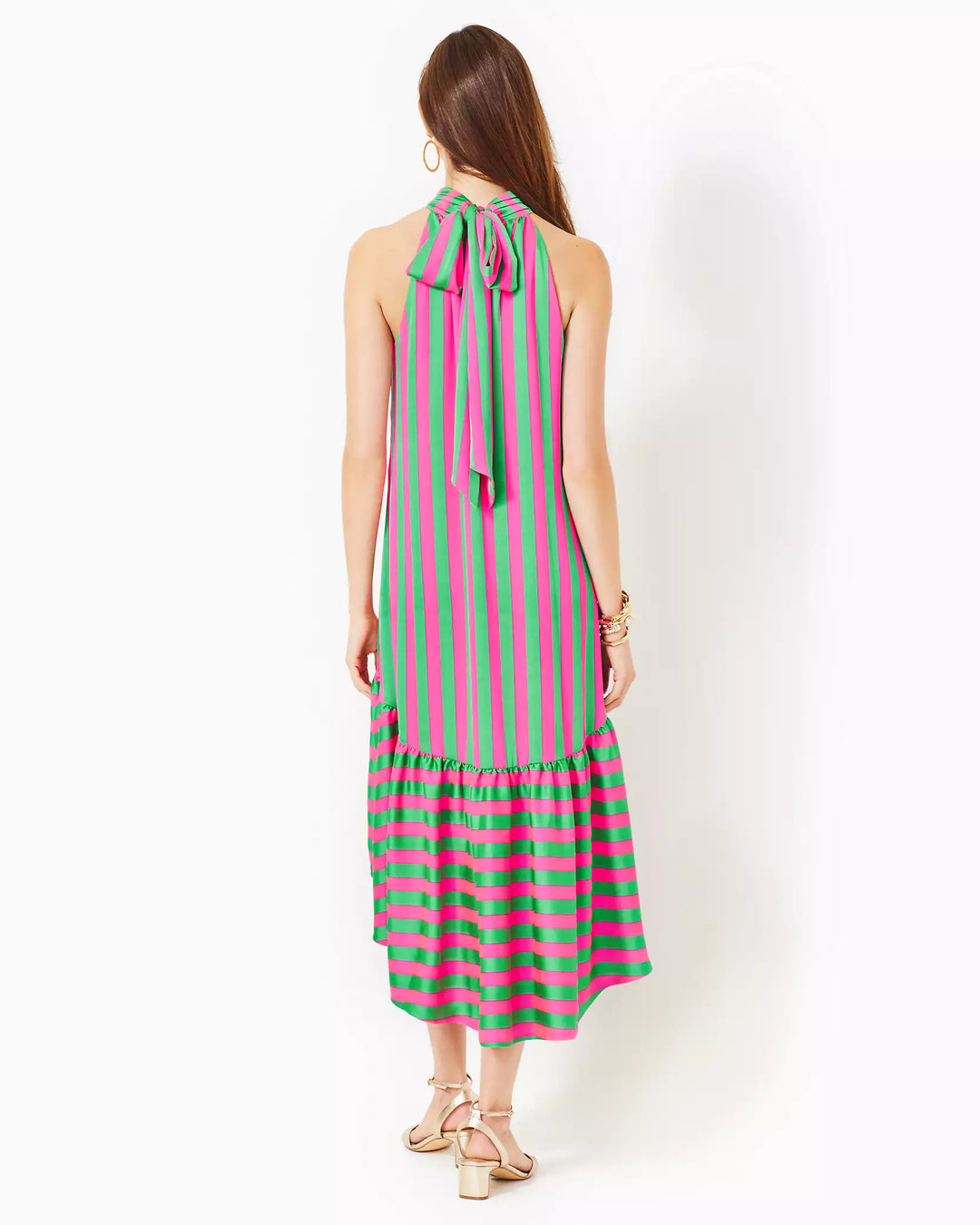 Steph High - Low Halter Midi Dress