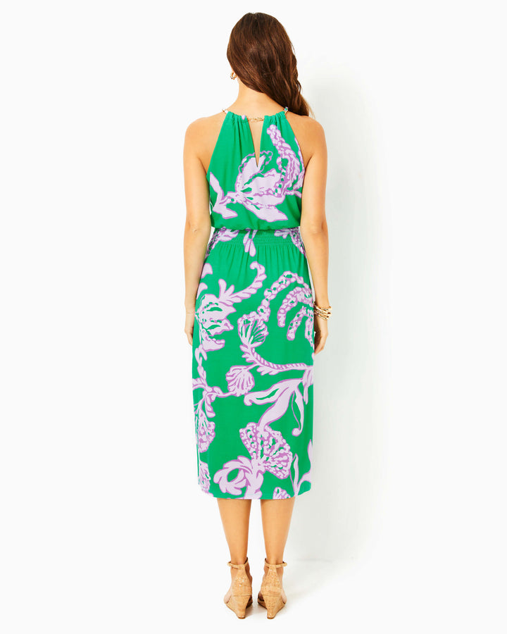 Gracelyn Halter Midi Dress