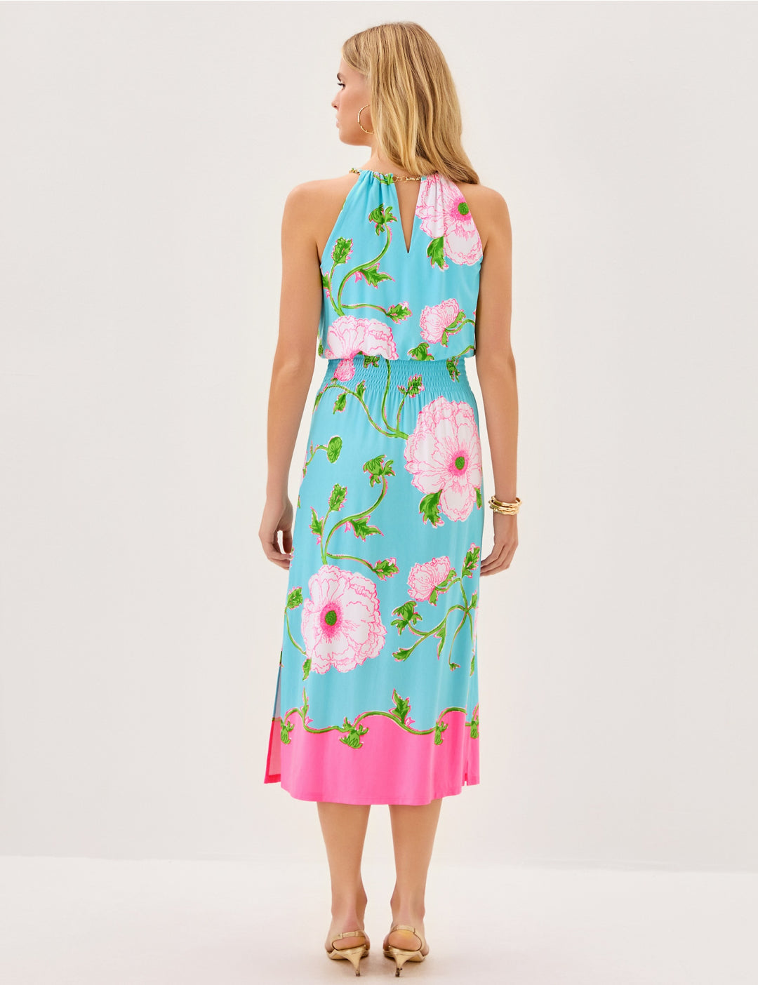 Gracelyn Halter Midi Dress