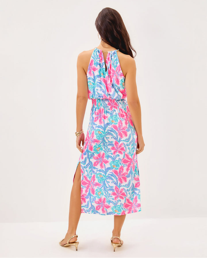 Gracelyn Halter Midi Dress