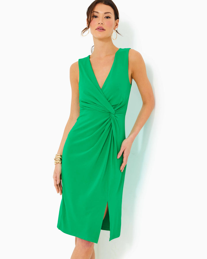 Odella V-neck Midi Dress