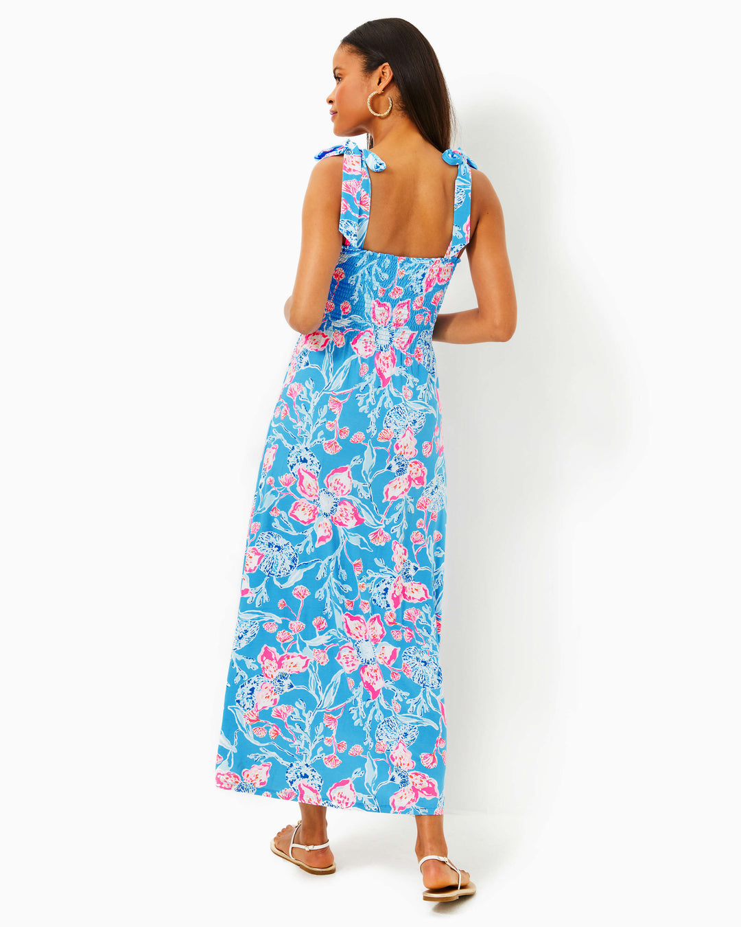 Kailua Smocked Maxi Dress - Multi Bahamian Rhapsody