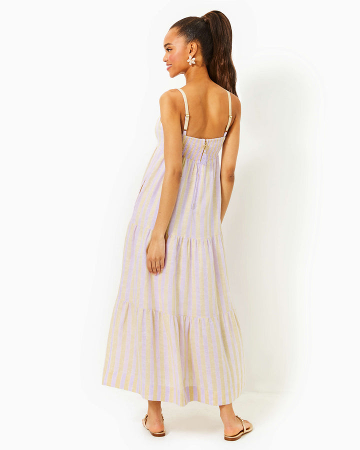 Javanne Linen Maxi Dress