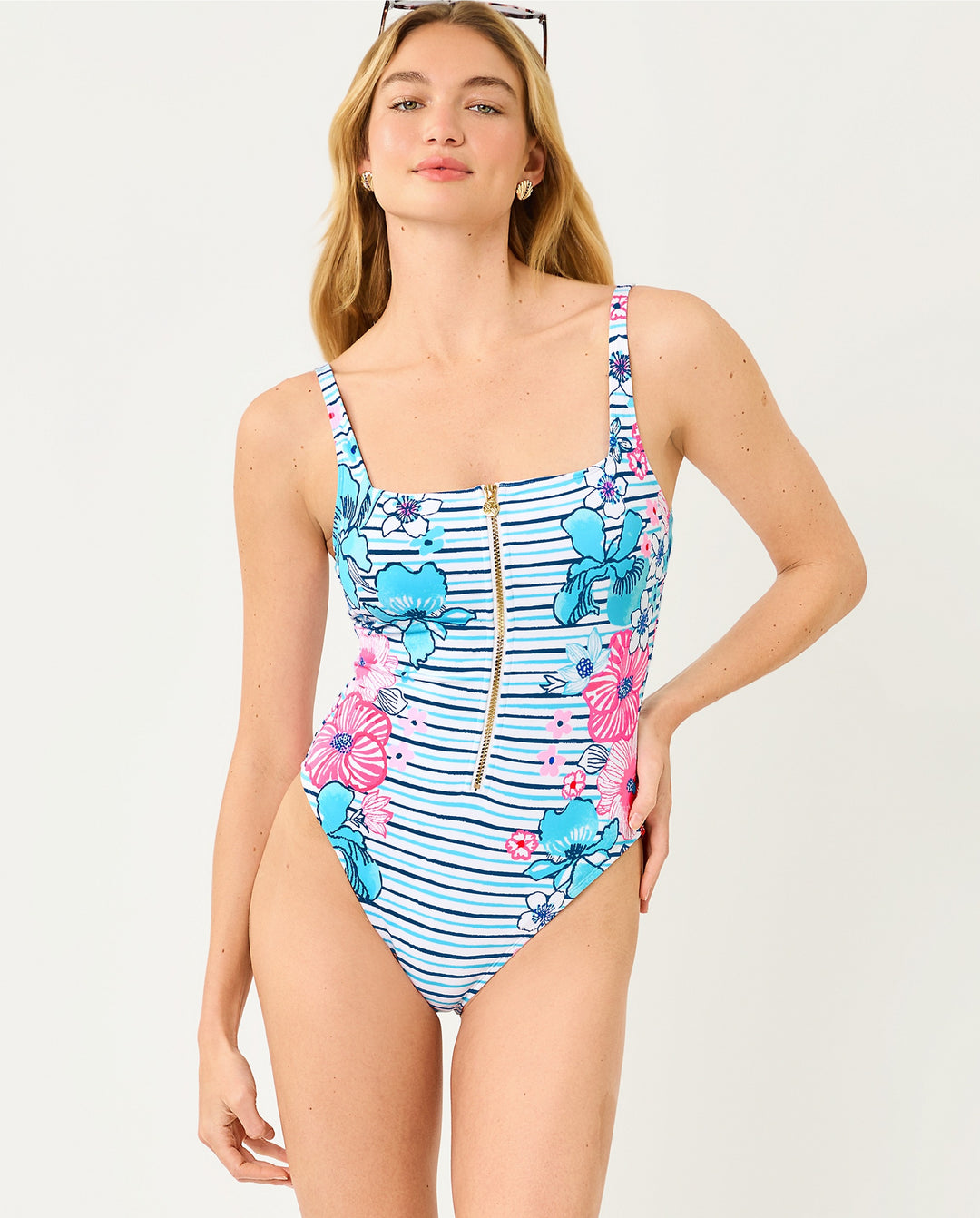 Emil One Piece Swimsuit - Starlight Navy Glorious Stripe