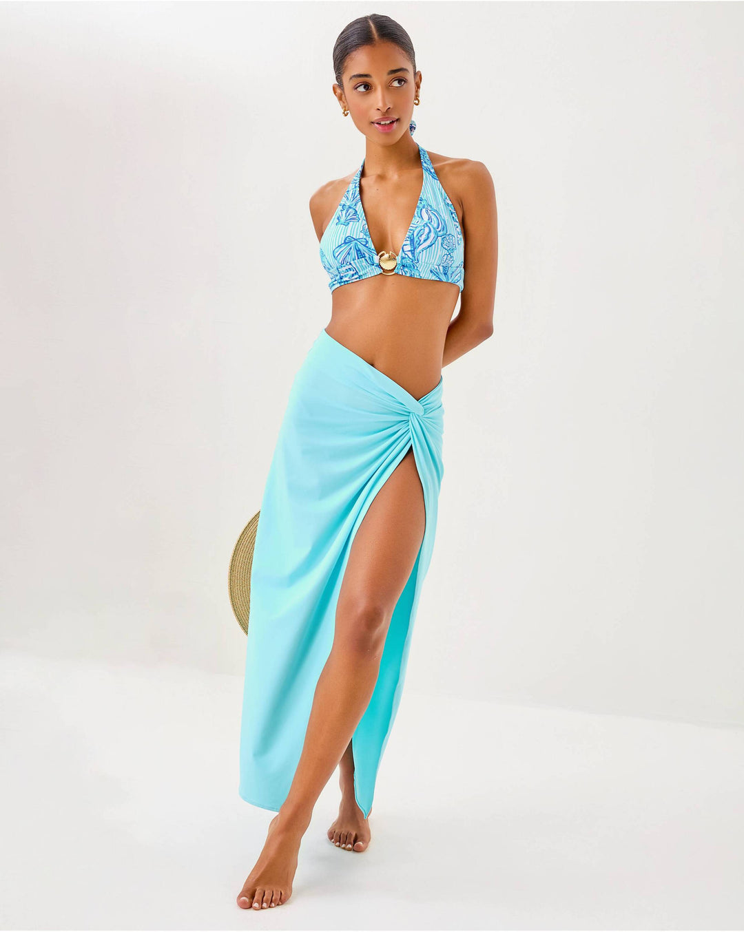 Leevy Sarong Cover-Up - Fresh Water Blue