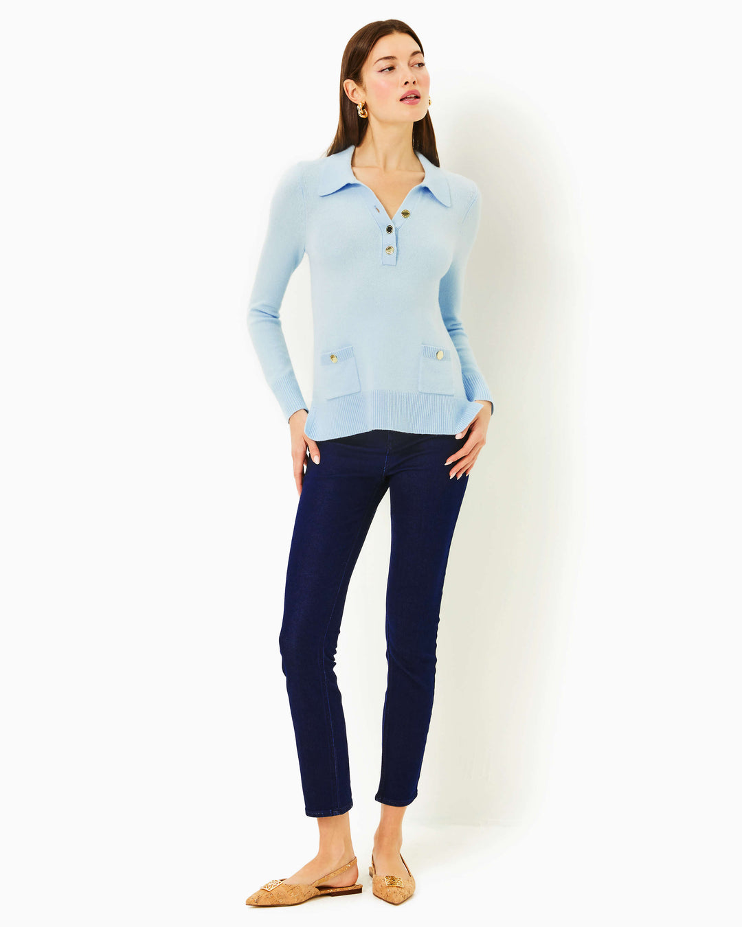 Jette Tunic Sweater - Bonaire Blue