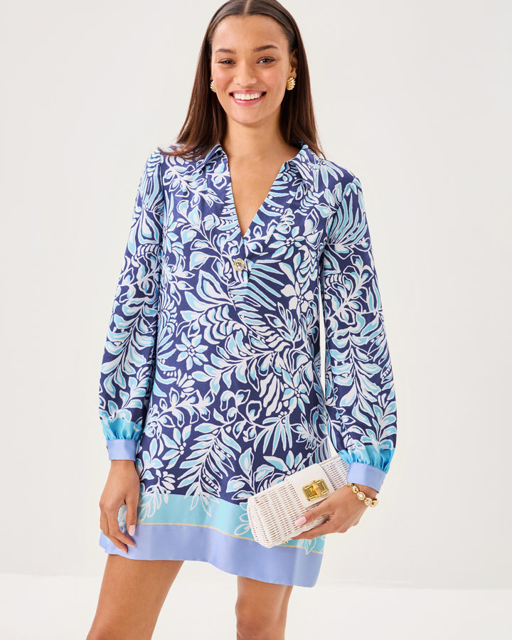 Iralanne Long Sleeve Popover Dress
