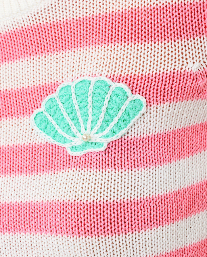 Kellyn Sweater - Conch Shell Pink Nauti Stripe
