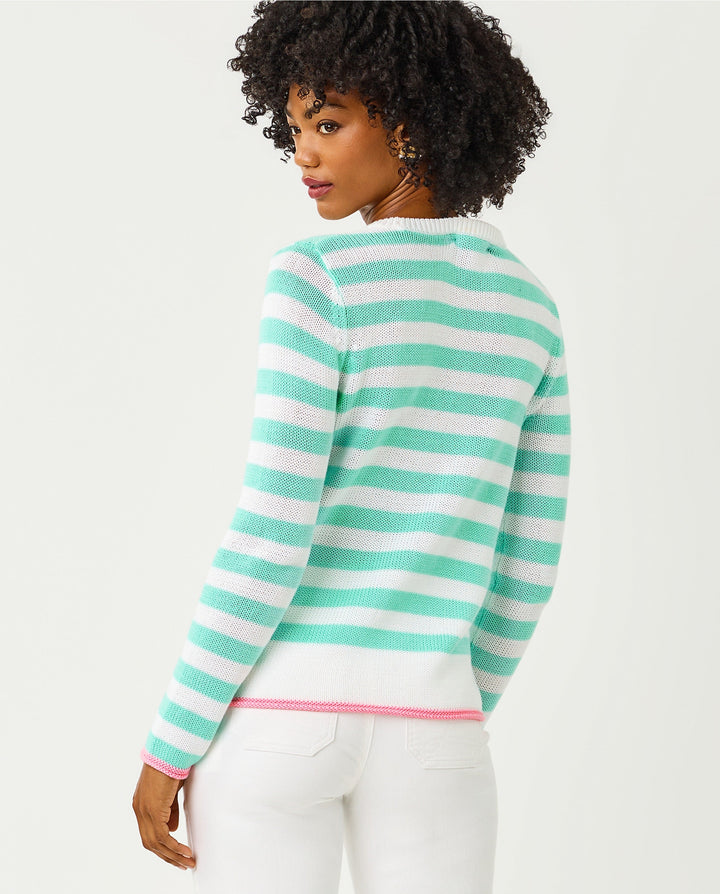 Kellyn Sweater - Mint Condition Nauti Stripe