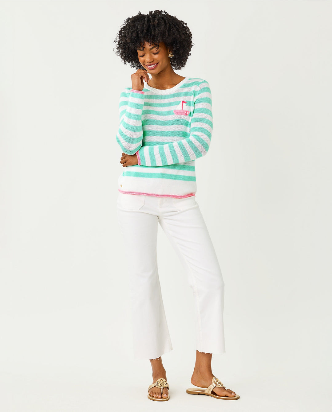 Kellyn Sweater - Mint Condition Nauti Stripe