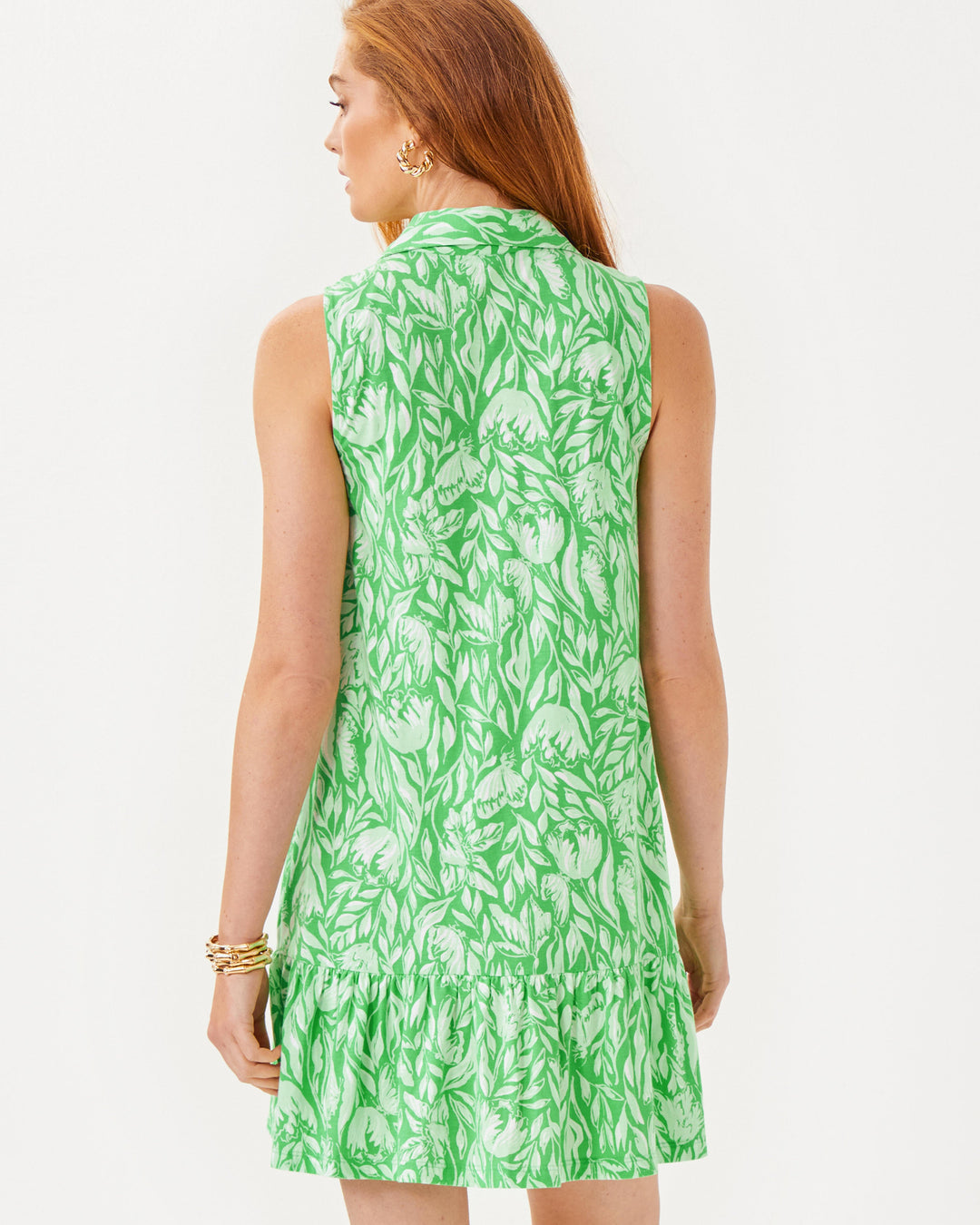 Riegan Dress - Fauna Green Tulip To Tango