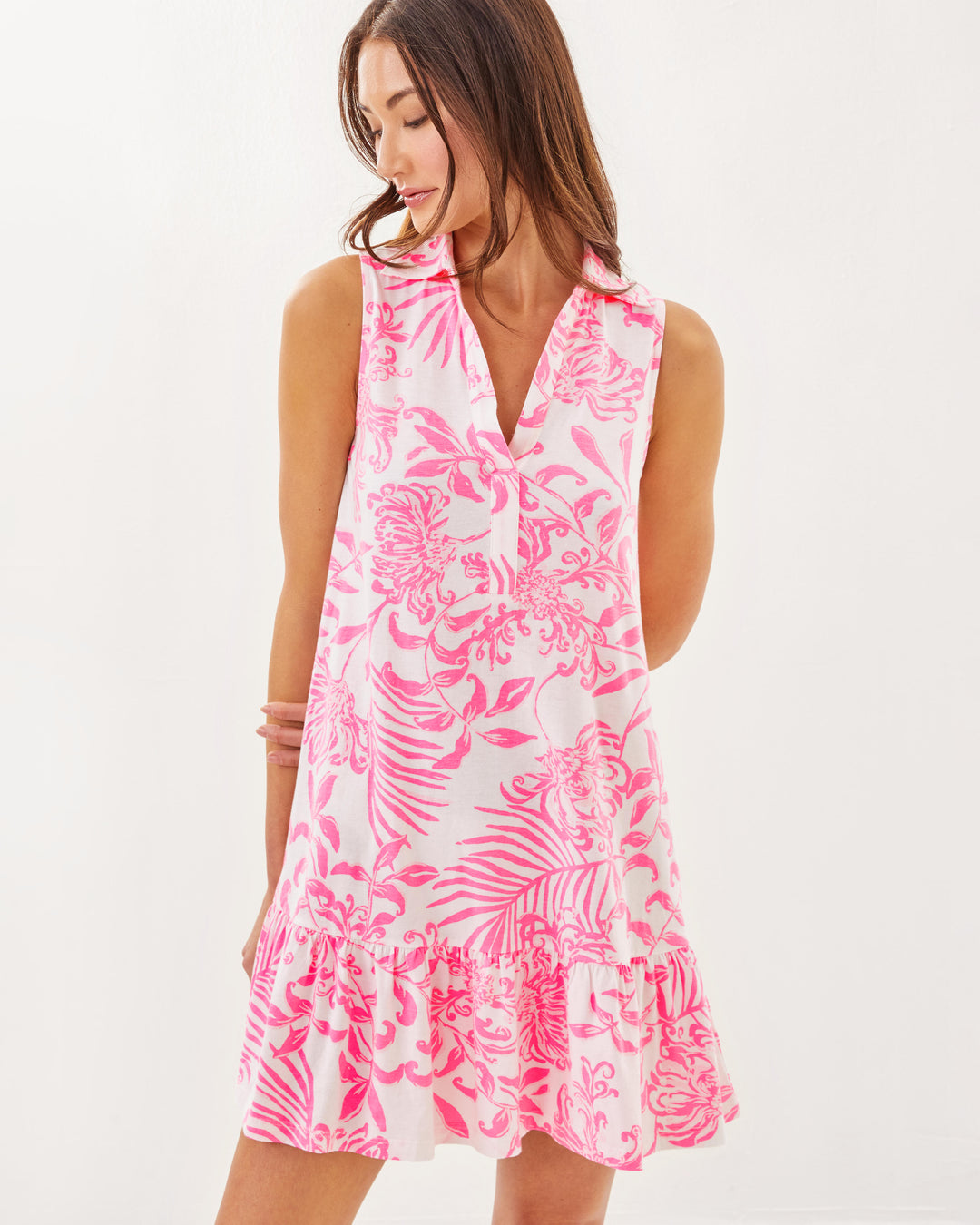Riegan Dress - Fauna Green Tulip To Tango