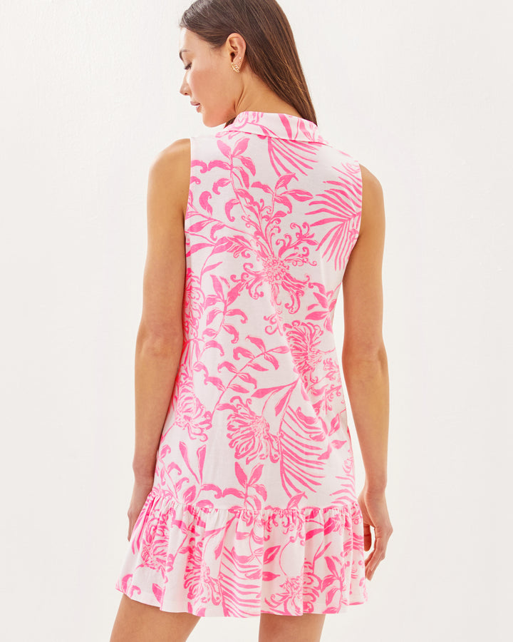 Riegan Dress - Fauna Green Tulip To Tango