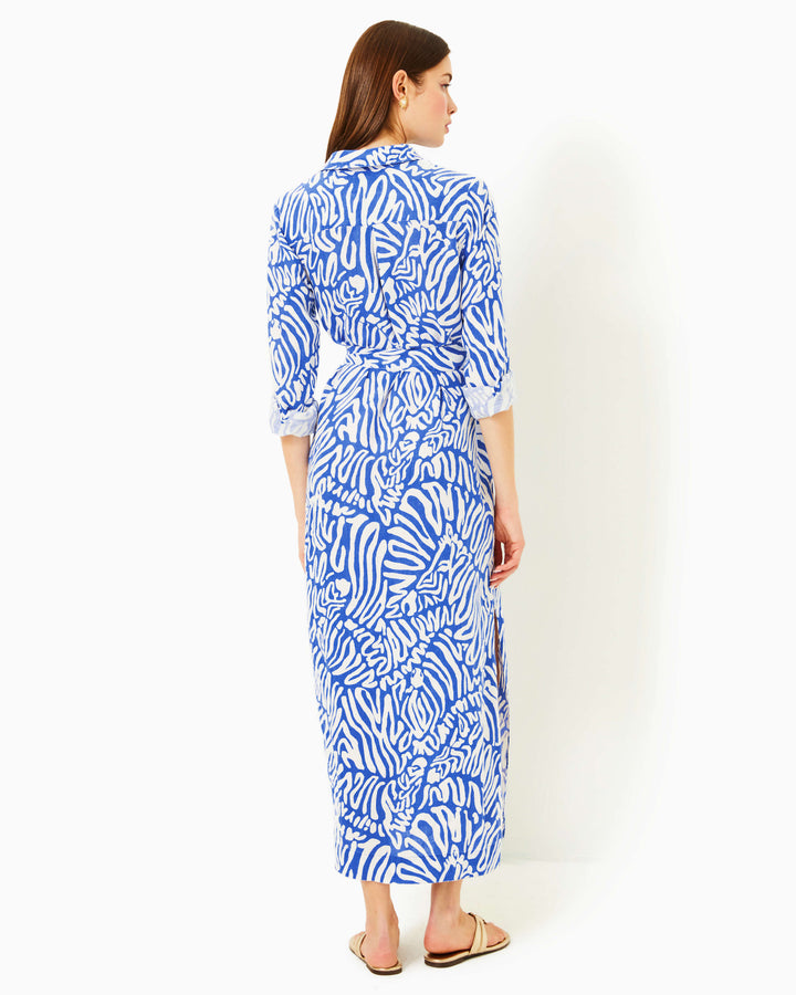 Millicent Linen Maxi Shirtdress