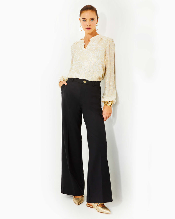 33" Colletti High Rise Trouser - Noir