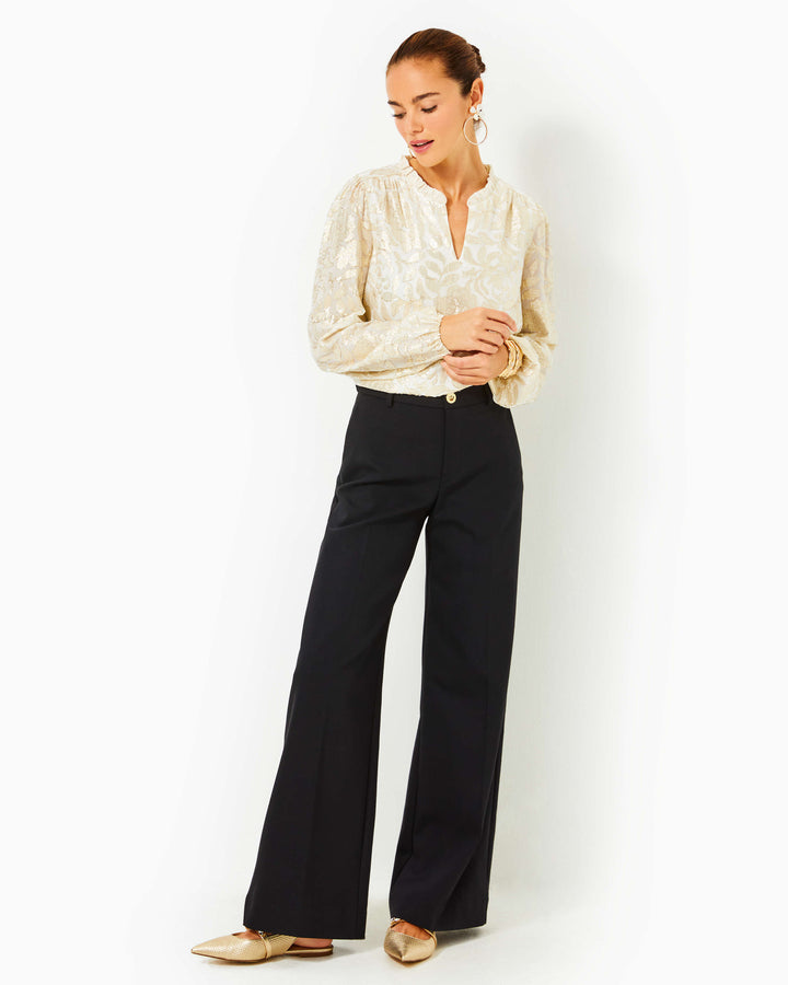 33" Colletti High Rise Trouser - Noir