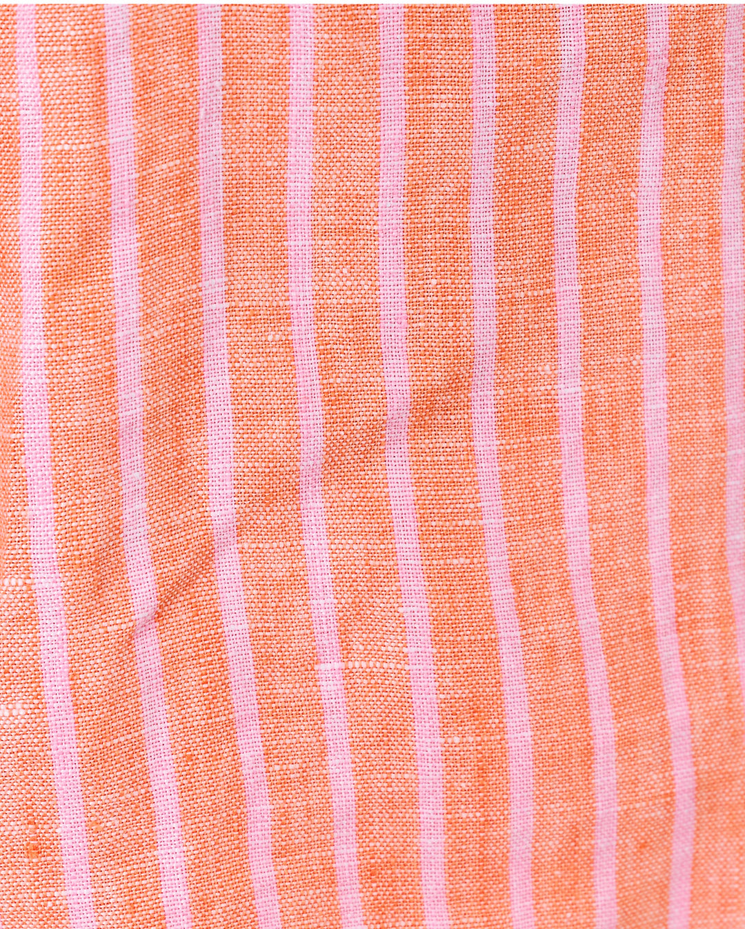 Croix Linen Short - Sunset Orange X Saint Tropez Stripe