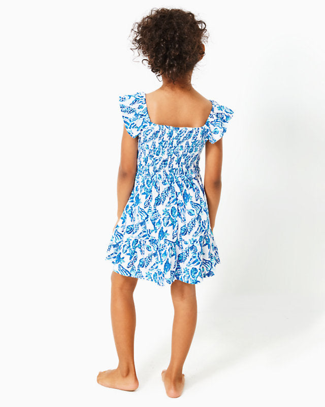 Mini Jilly Dress - Resort White Shell Collector