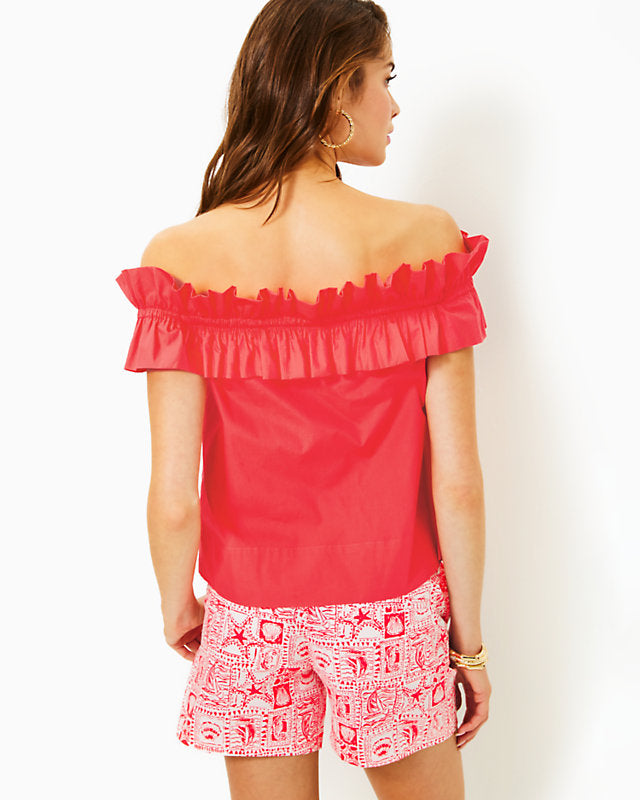 Brennalee Off-the-Shoulder Ruffle Top