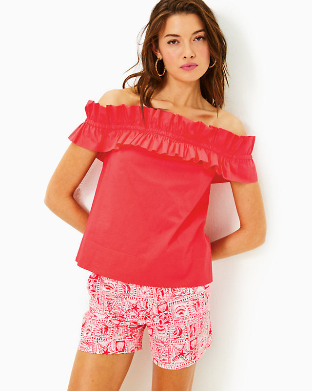 Brennalee Off-the-Shoulder Ruffle Top