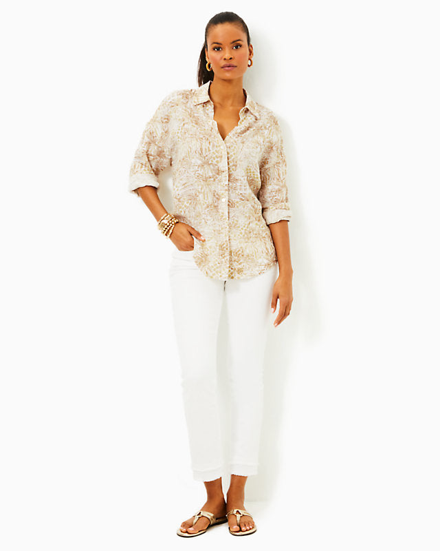 Stevey Relaxed Button Down Linen Shirt