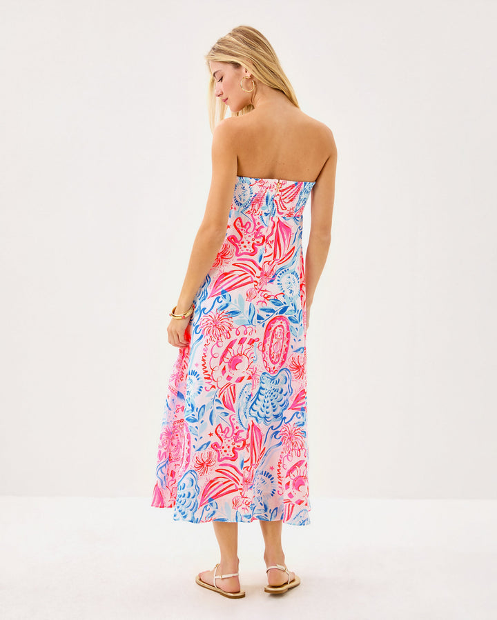 Jorgian Linen Midi Dress