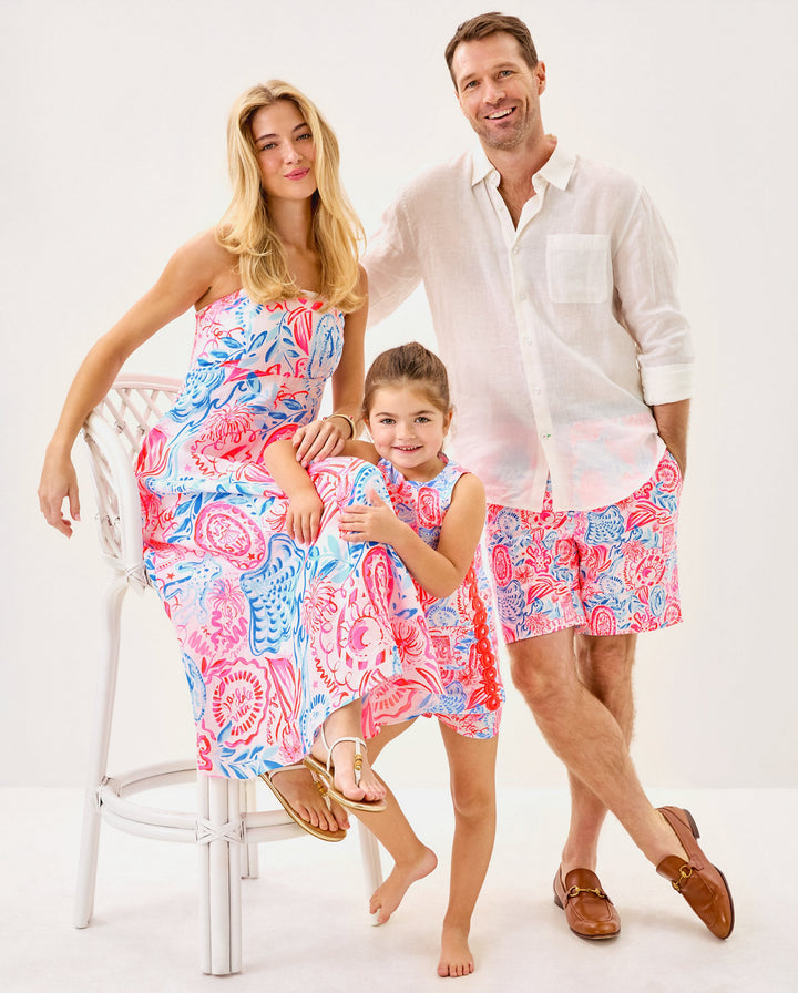 Jorgian Linen Midi Dress