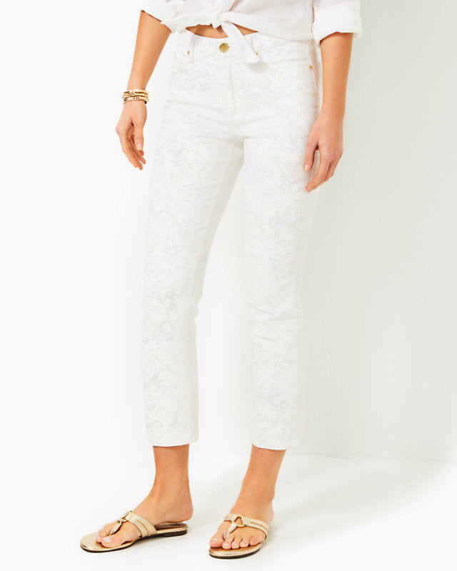 Liza High Rise Crop Flare Pant