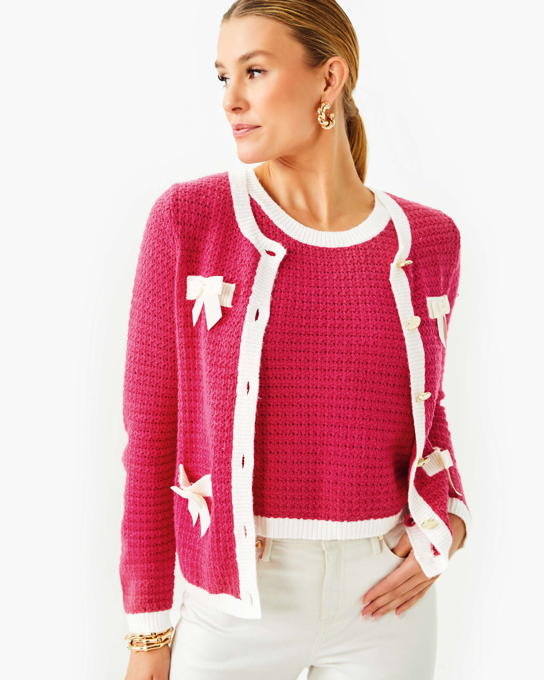 Peppermint Rouge Valoria Sweater Set - Raspberry Rouge – Peppermint Palm Lou