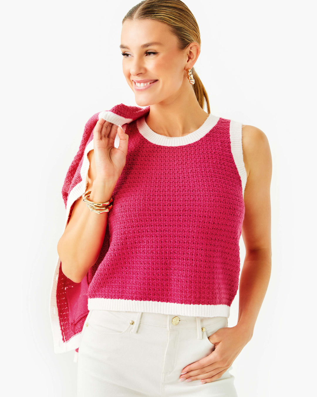 Valoria Sweater Set - Raspberry Rouge