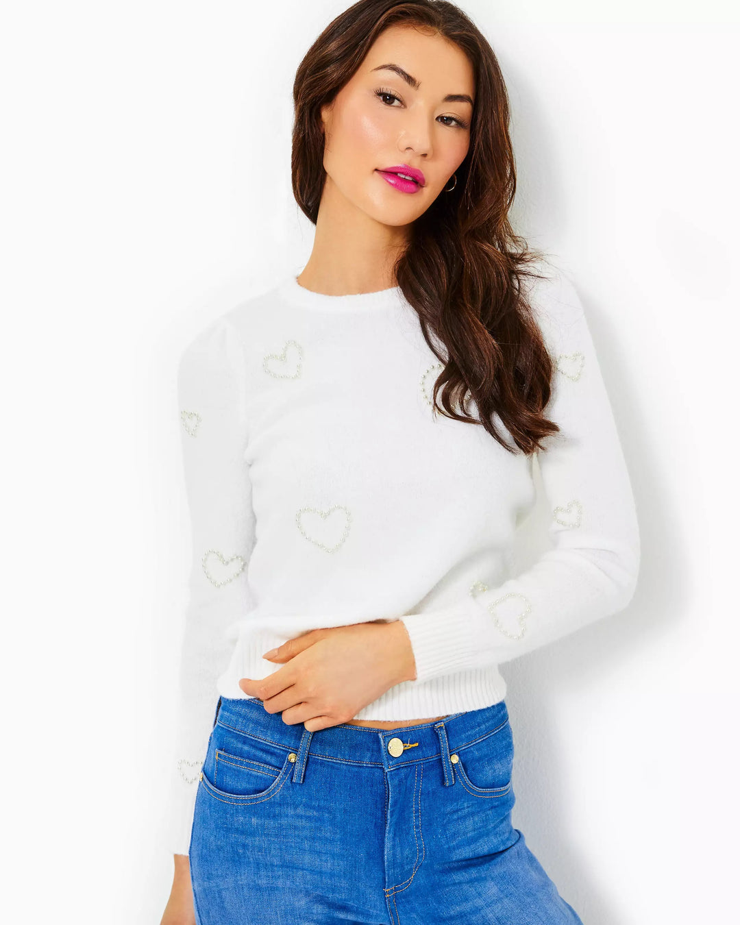 Mandia Sweater - Resort White Party Hearts