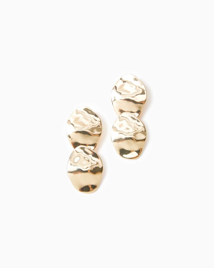 Dilly Dally Earrings - Gold Metallic