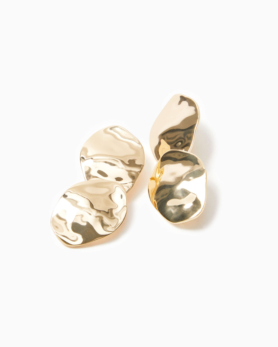 Dilly Dally Earrings - Gold Metallic