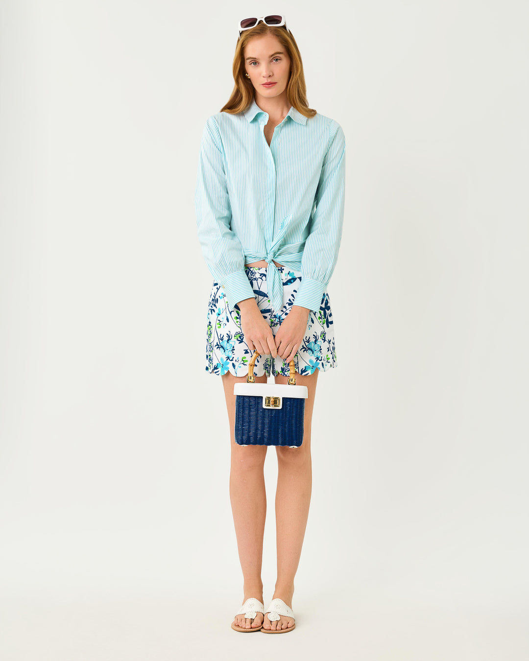 The Tie Lilly Shirt - Capri Blue Shadow Shirting Stripe
