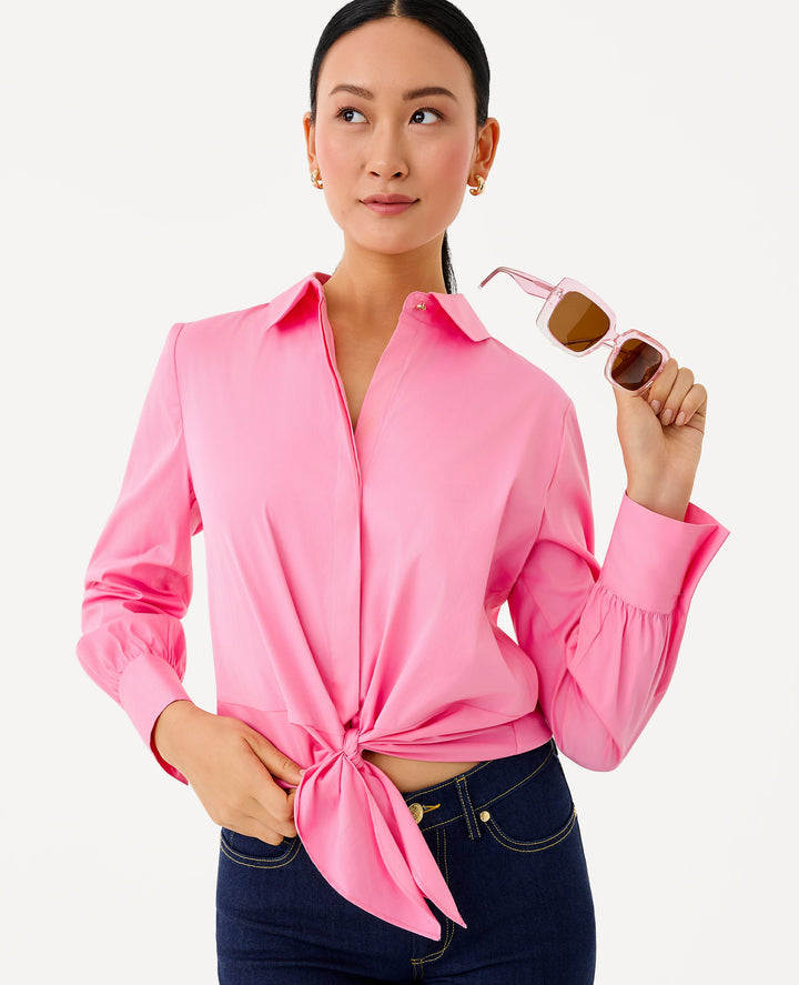 The Tie Lilly Shirt - Confetti Pink
