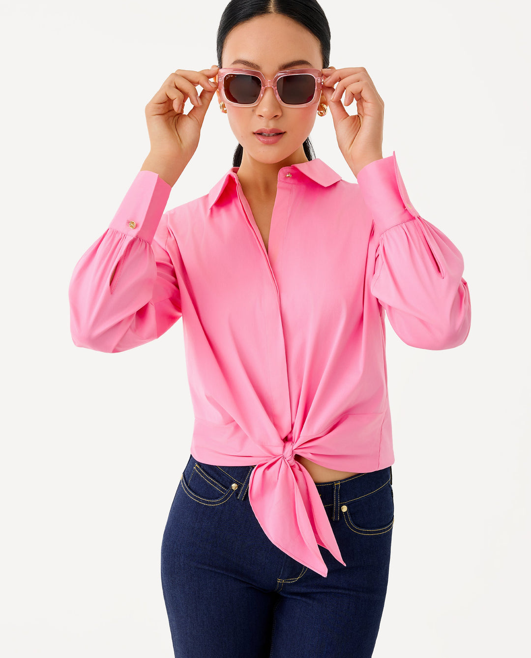 The Tie Lilly Shirt - Confetti Pink